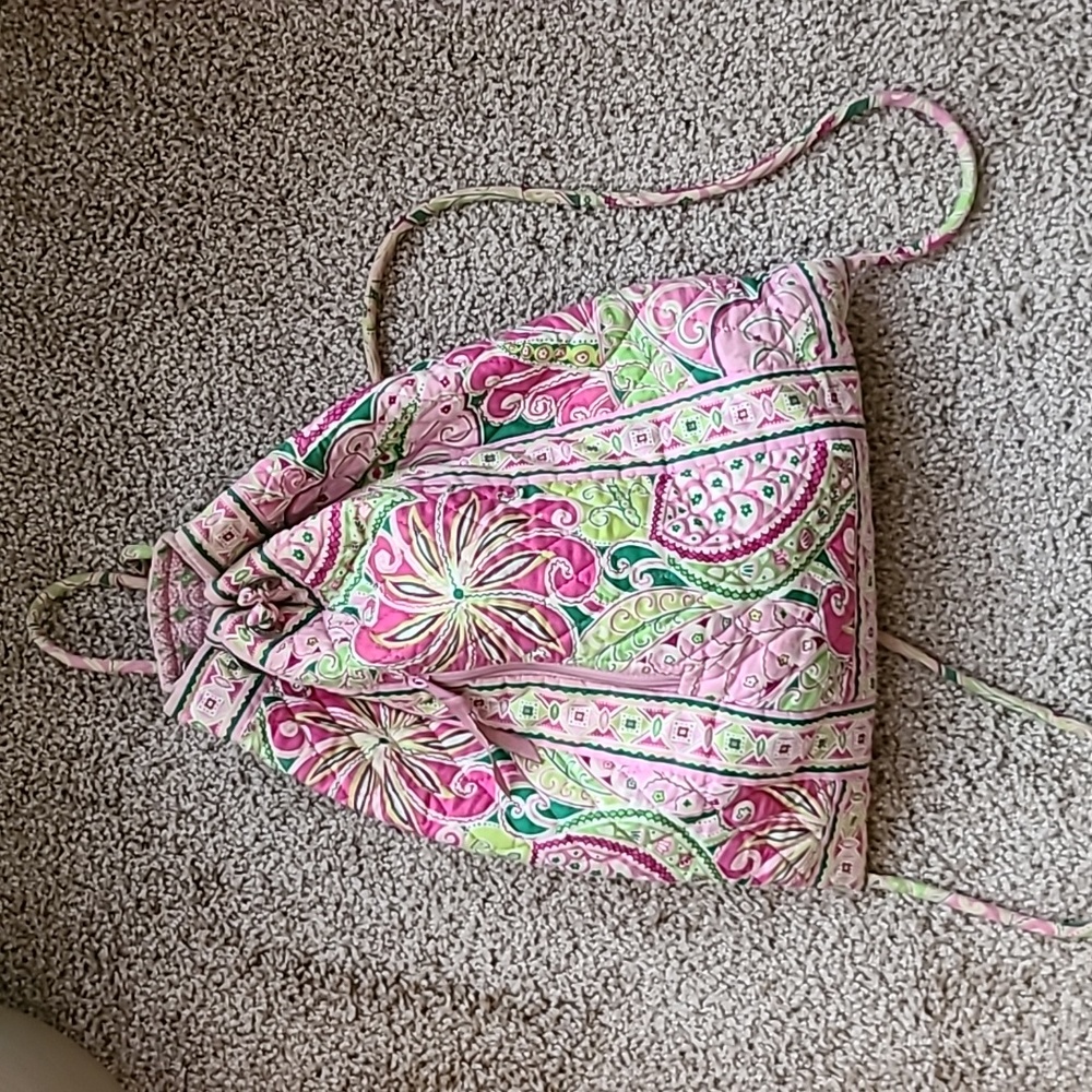 Vera Bradley Pinwheel Pink Drawstring Bag - Picture 6 of 6